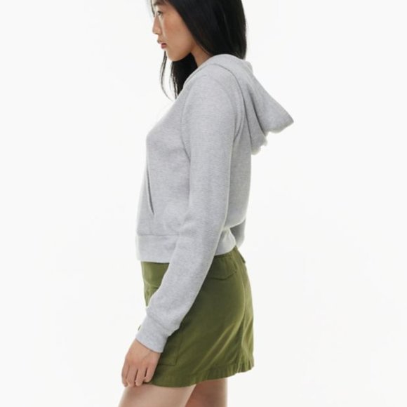 Aritzia Tna Waffle Zip Knit Hoodie - Picture 3 of 14